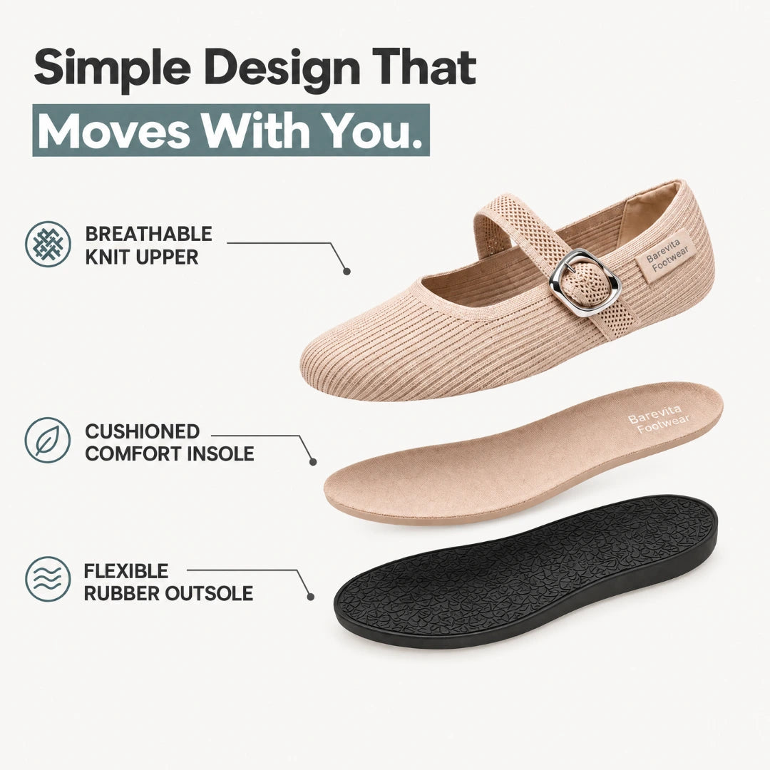Barevita Belle | Knitted Comfort Flat